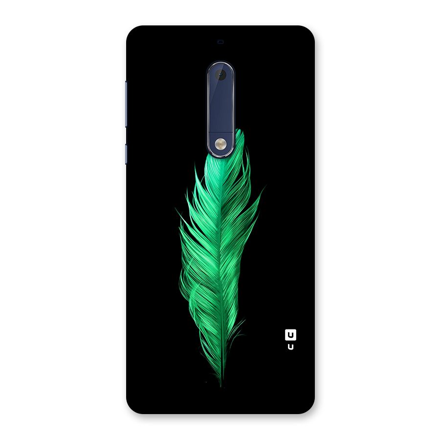 Beautiful Green Feather Back Case for Nokia 5