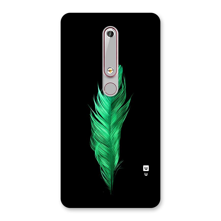Beautiful Green Feather Back Case for Nokia 6.1