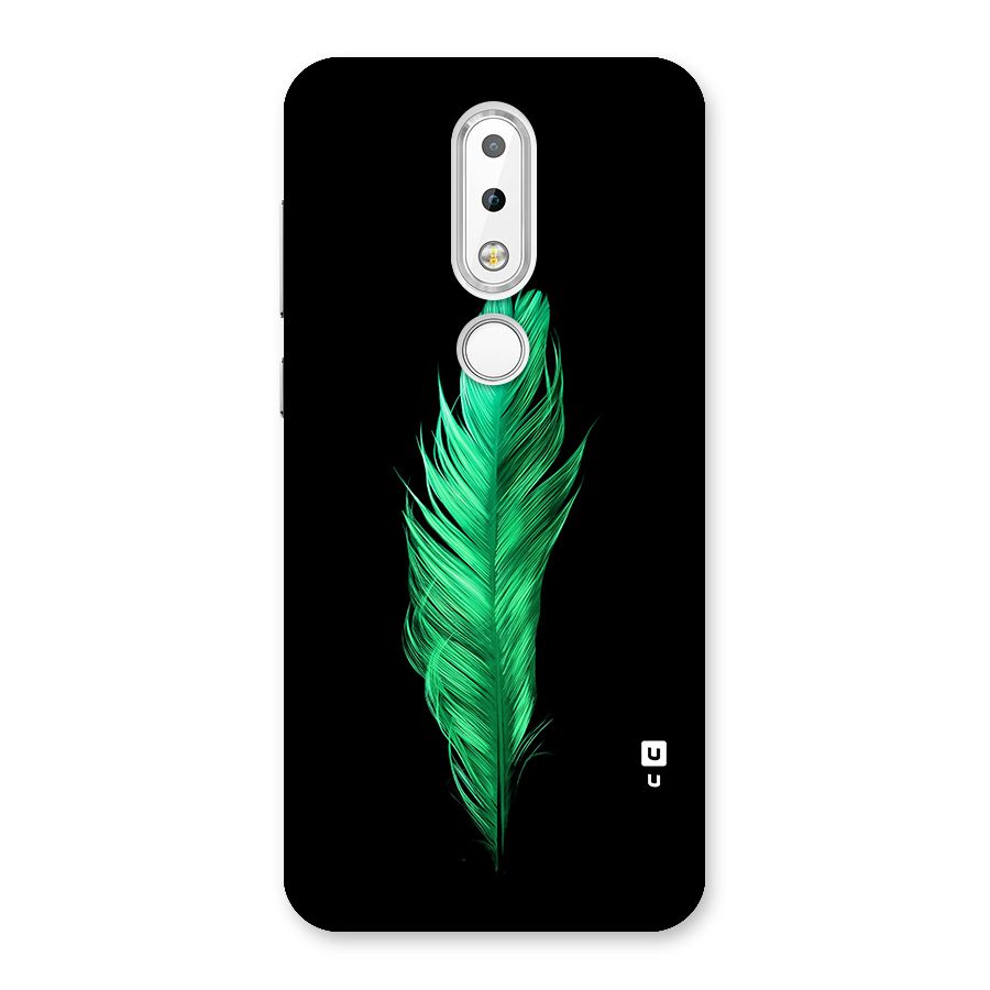 Beautiful Green Feather Back Case for Nokia 6.1 Plus