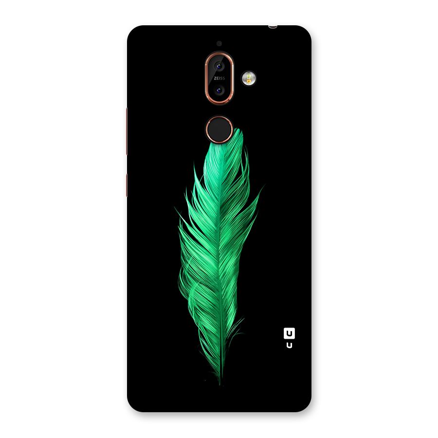 Beautiful Green Feather Back Case for Nokia 7 Plus