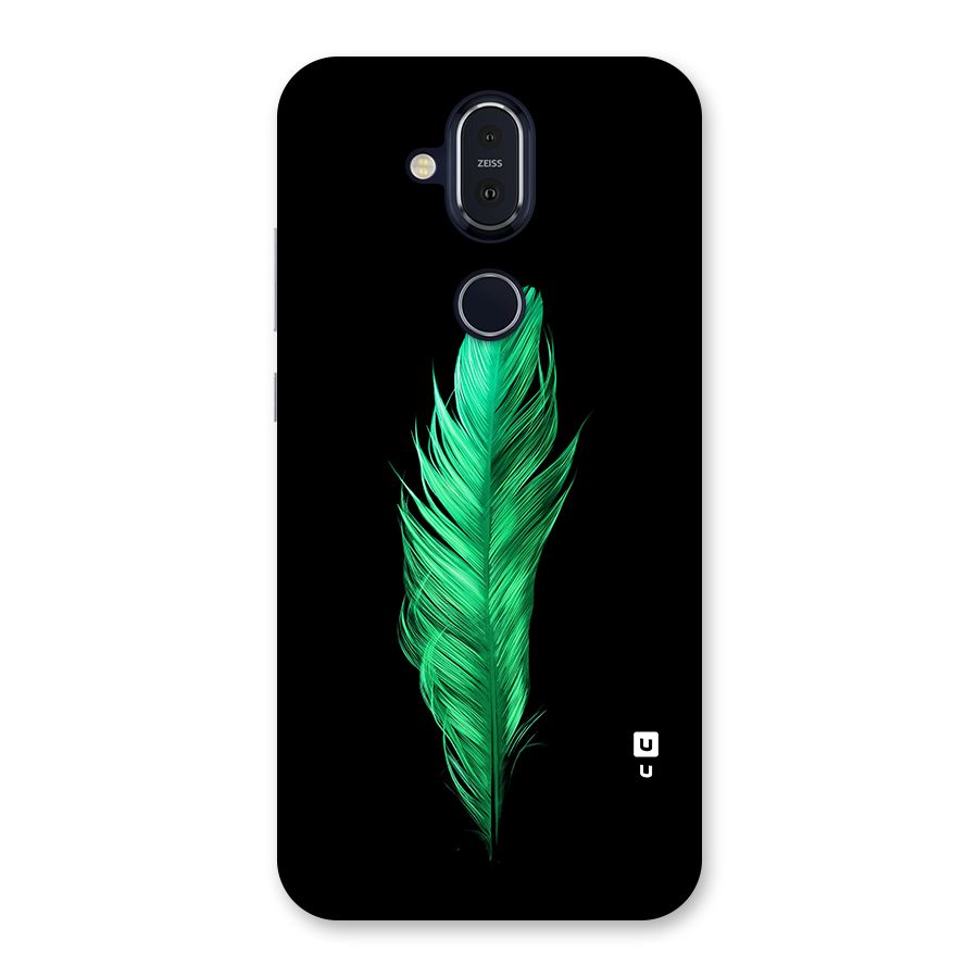 Beautiful Green Feather Back Case for Nokia 8.1