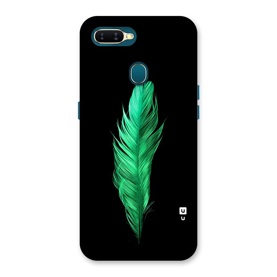 Beautiful Green Feather Back Case for Oppo A12s