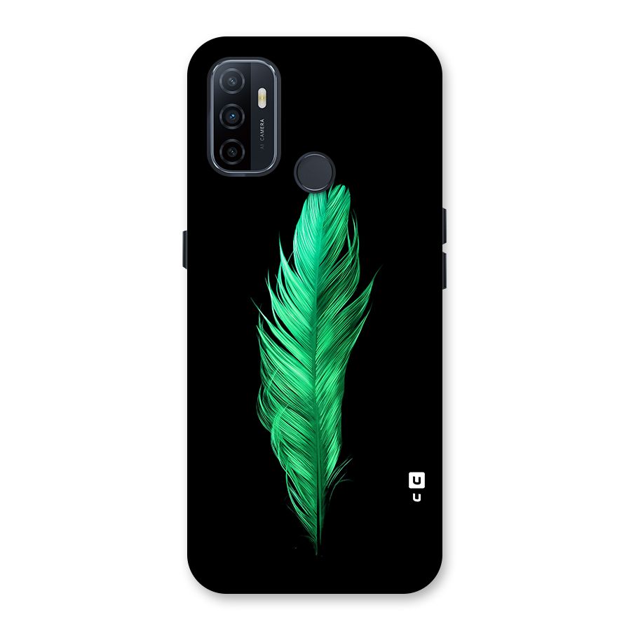 Beautiful Green Feather Back Case for Oppo A32