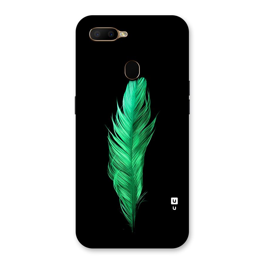Beautiful Green Feather Back Case for Oppo A5s