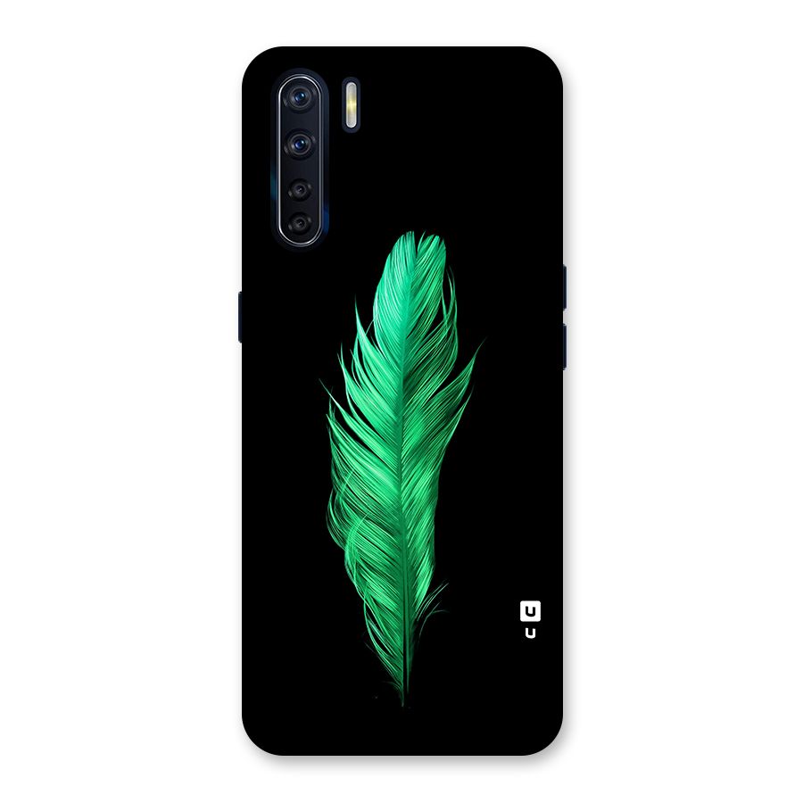 Beautiful Green Feather Back Case for Oppo F15