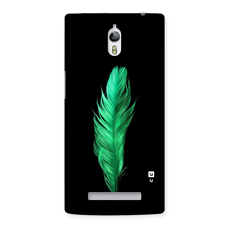 Beautiful Green Feather Back Case for Oppo Find 7
