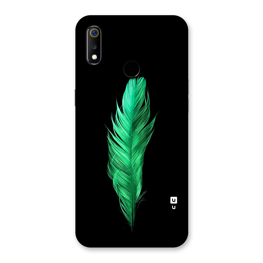 Beautiful Green Feather Back Case for Realme 3