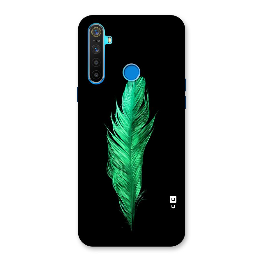 Beautiful Green Feather Back Case for Realme 5s