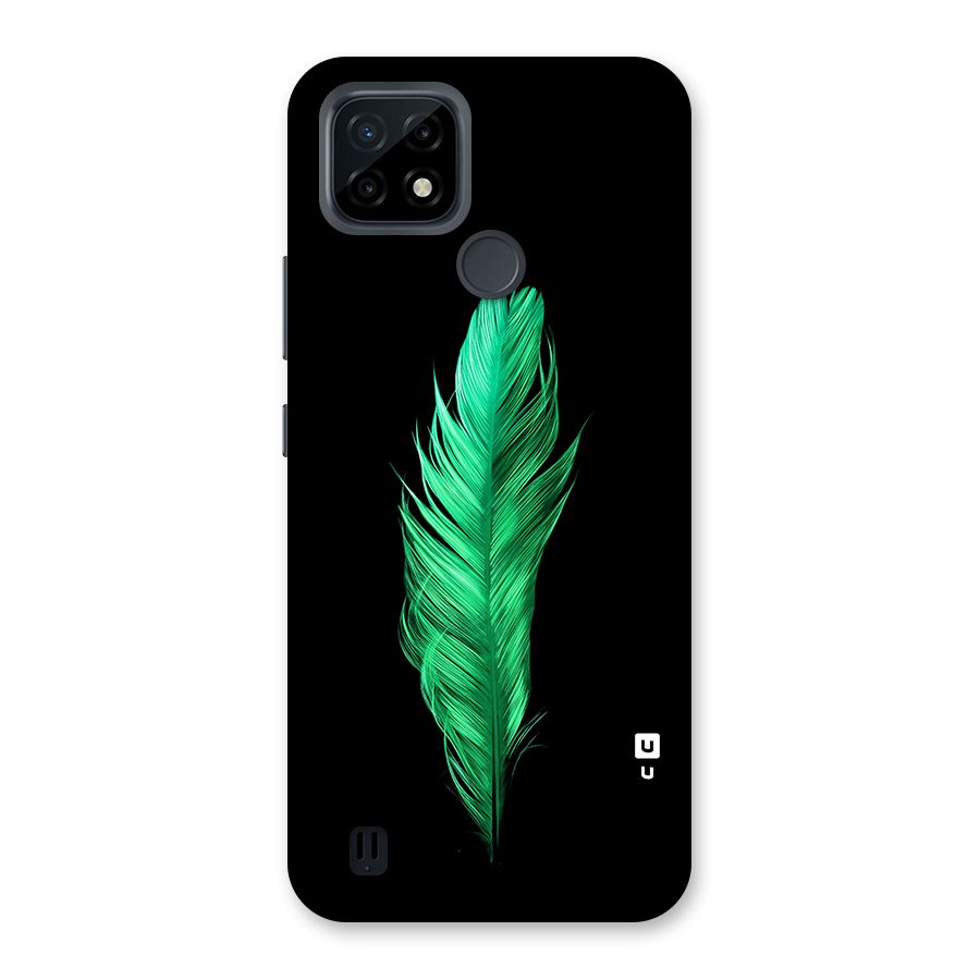Beautiful Green Feather Back Case for Realme C21