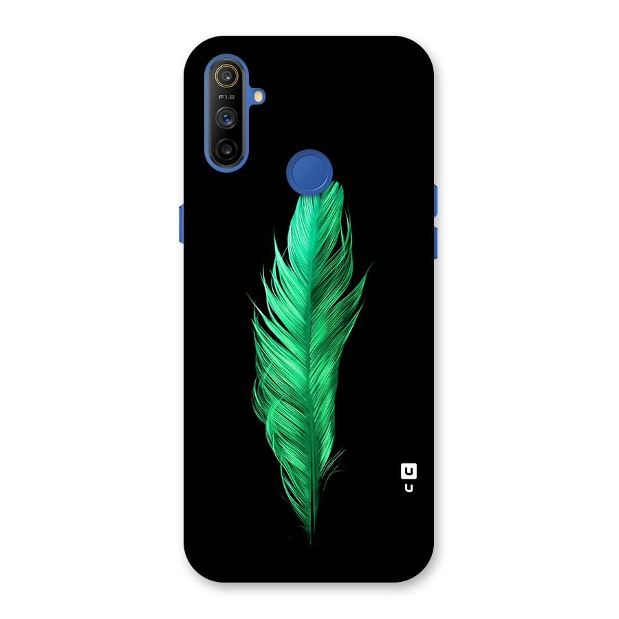Beautiful Green Feather Back Case for Realme Narzo 10A