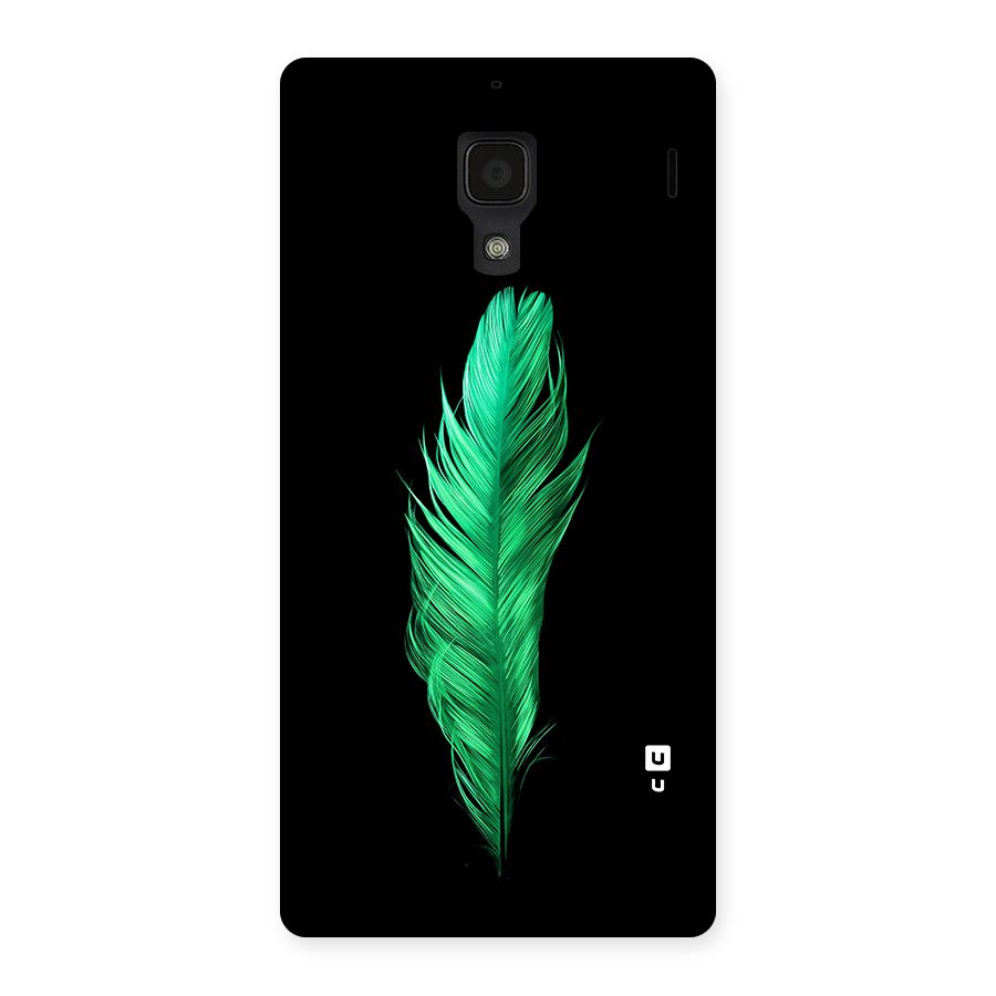 Beautiful Green Feather Back Case for Redmi 1s