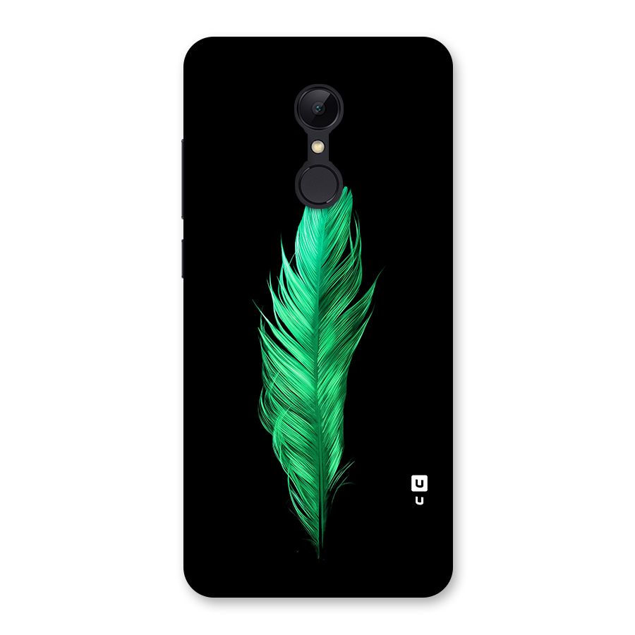 Beautiful Green Feather Back Case for Redmi 5
