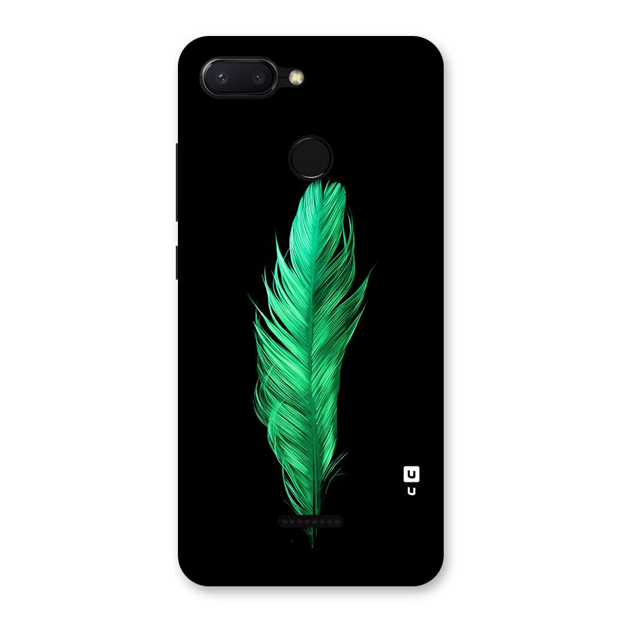 Beautiful Green Feather Back Case for Redmi 6