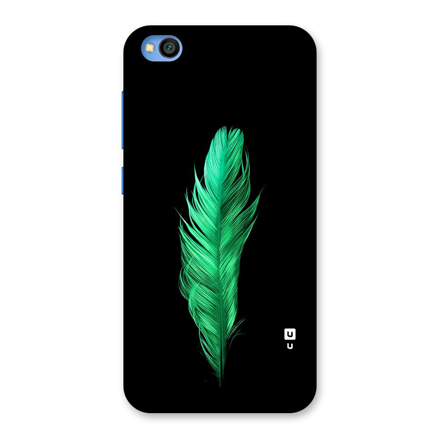 Beautiful Green Feather Back Case for Redmi Go