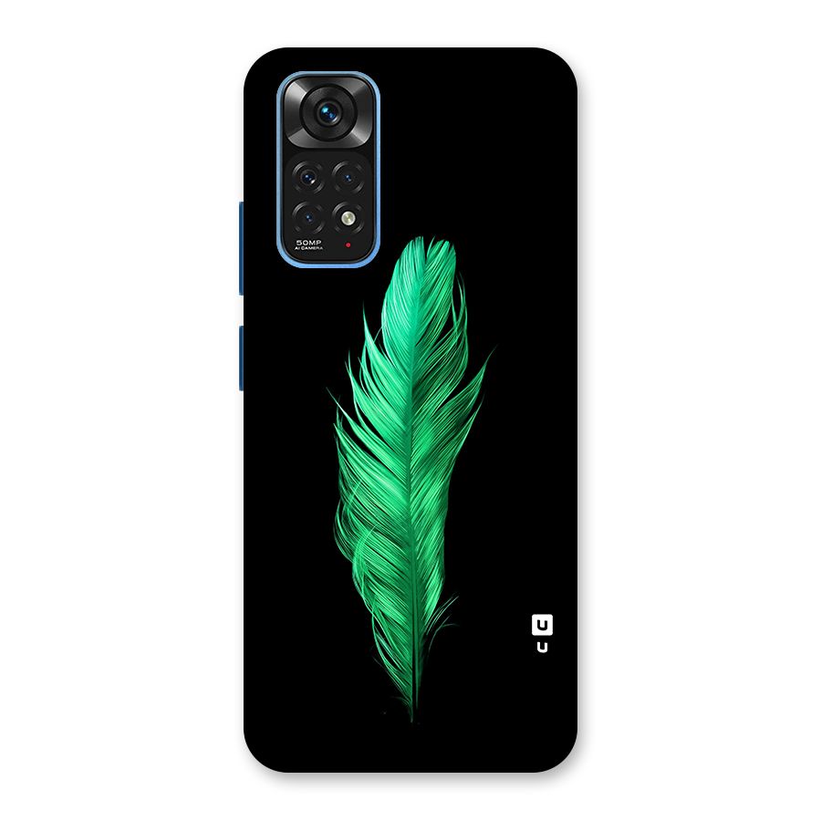 Beautiful Green Feather Back Case for Redmi Note 11S