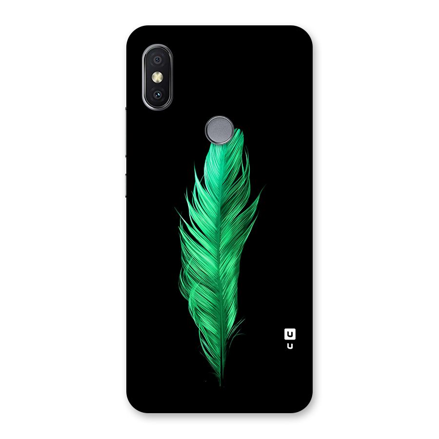 Beautiful Green Feather Back Case for Redmi Y2