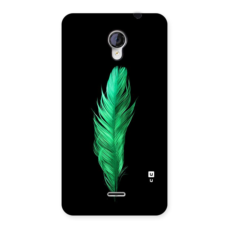 Beautiful Green Feather Back Case for Unite 2 A106