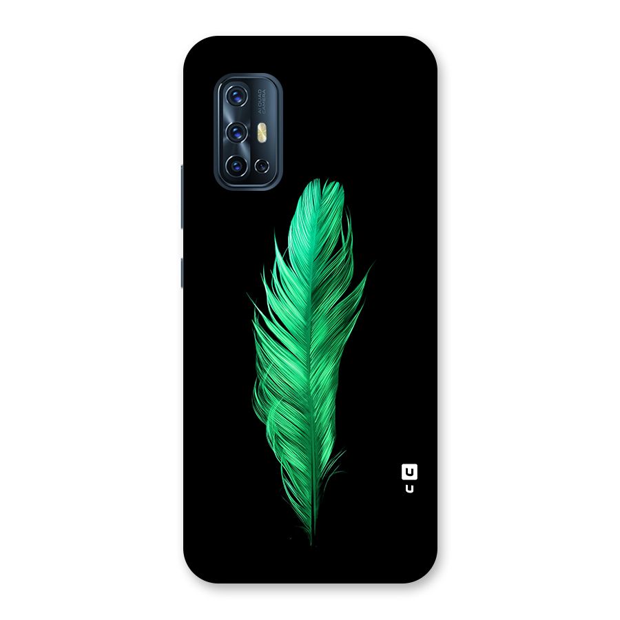 Beautiful Green Feather Back Case for Vivo V17