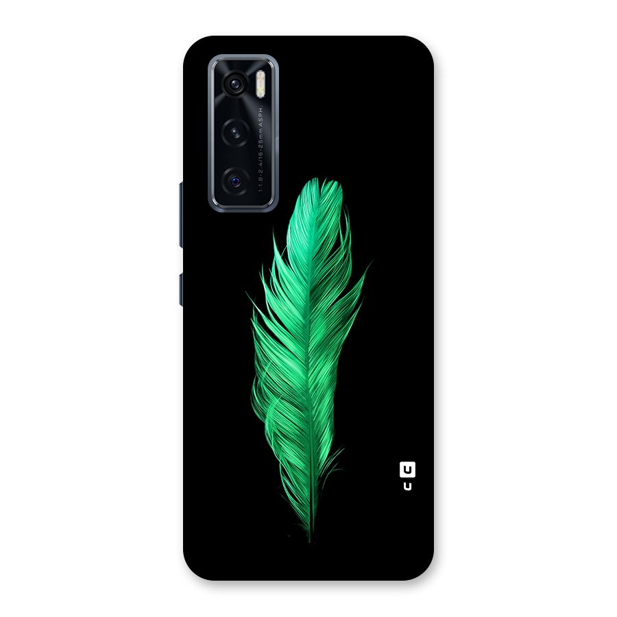 Beautiful Green Feather Back Case for Vivo V20 SE