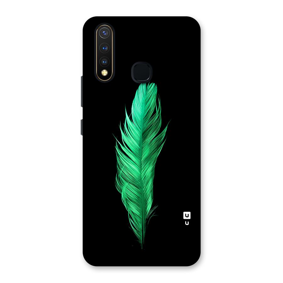 Beautiful Green Feather Back Case for Vivo Y19
