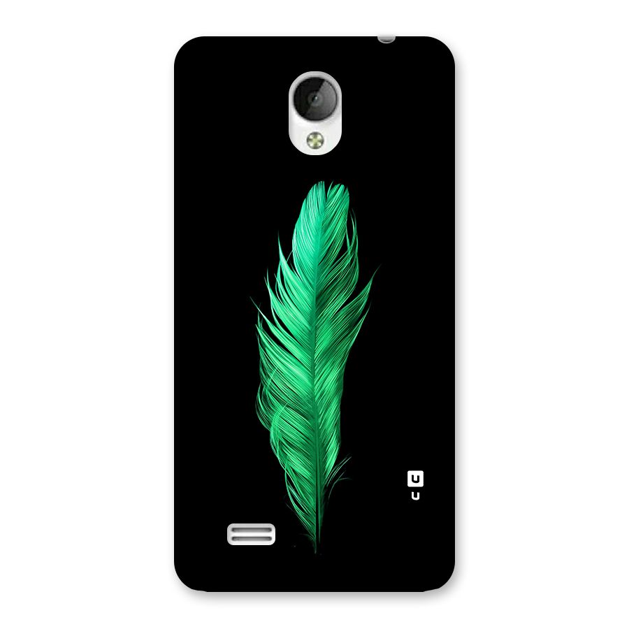 Beautiful Green Feather Back Case for Vivo Y21