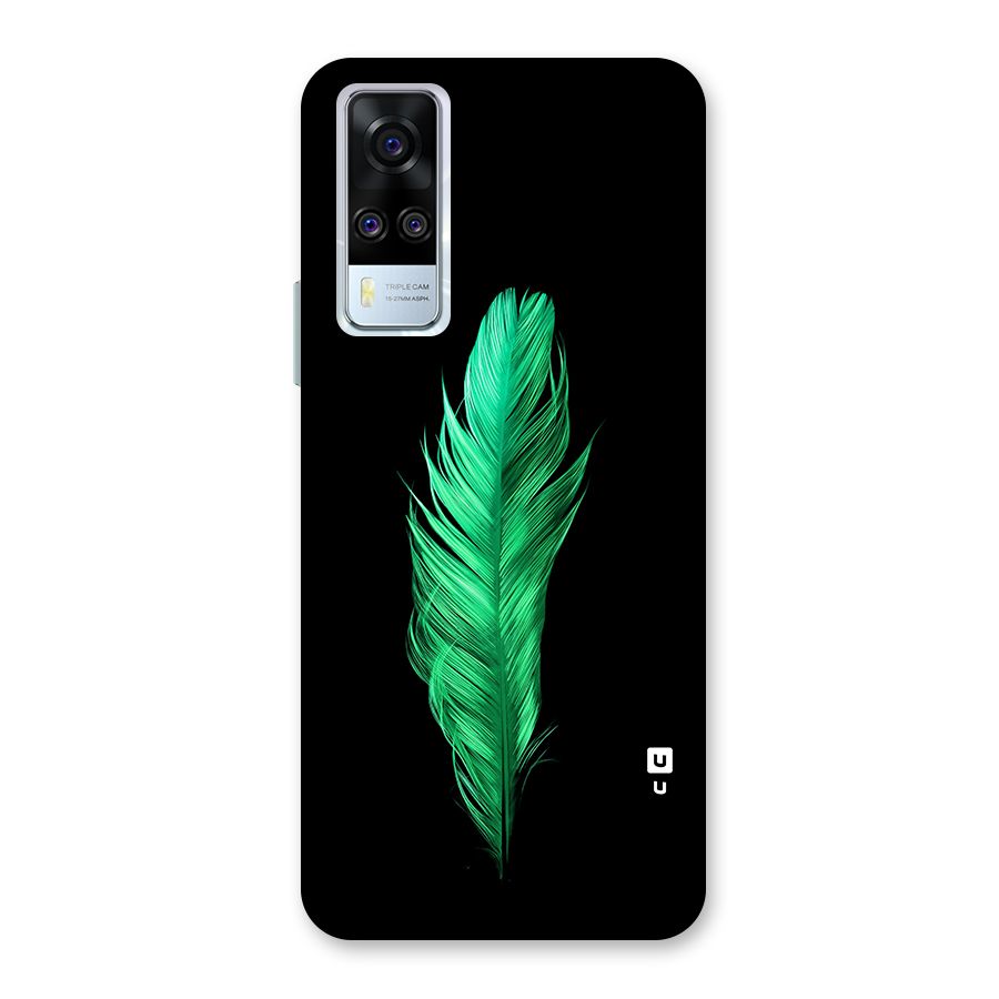 Beautiful Green Feather Back Case for Vivo Y51A
