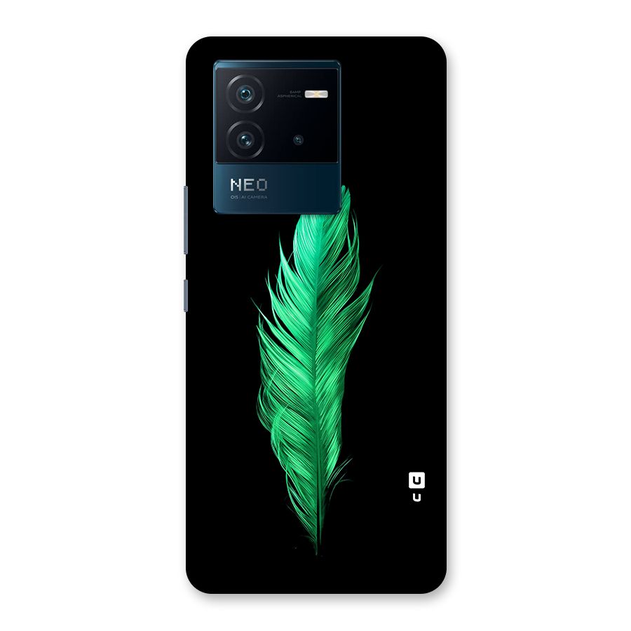 Beautiful Green Feather Back Case for Vivo iQOO Neo 6 5G