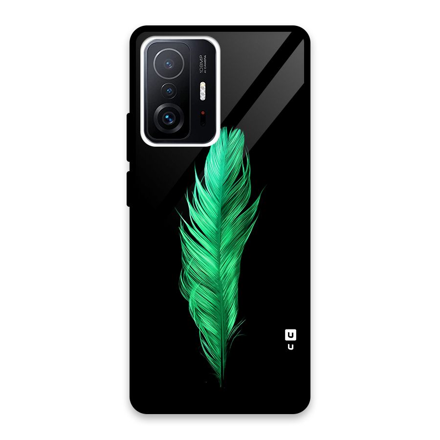 Beautiful Green Feather Back Case for Xiaomi 11T Pro
