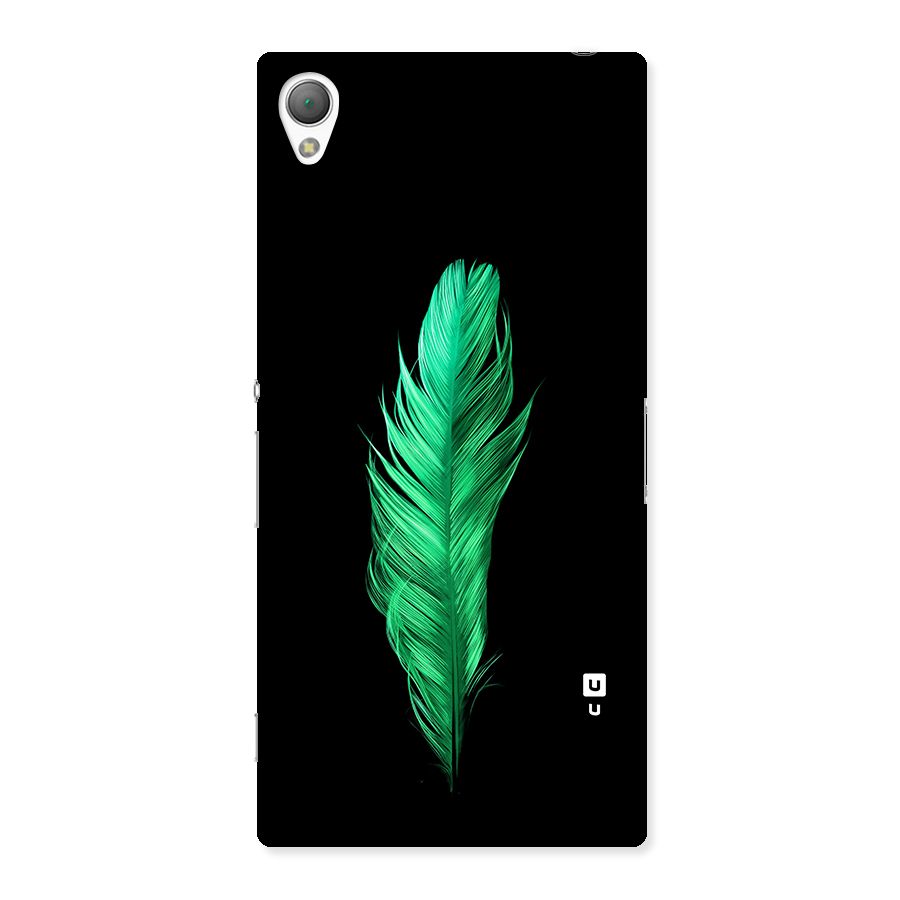 Beautiful Green Feather Back Case for Xperia Z3