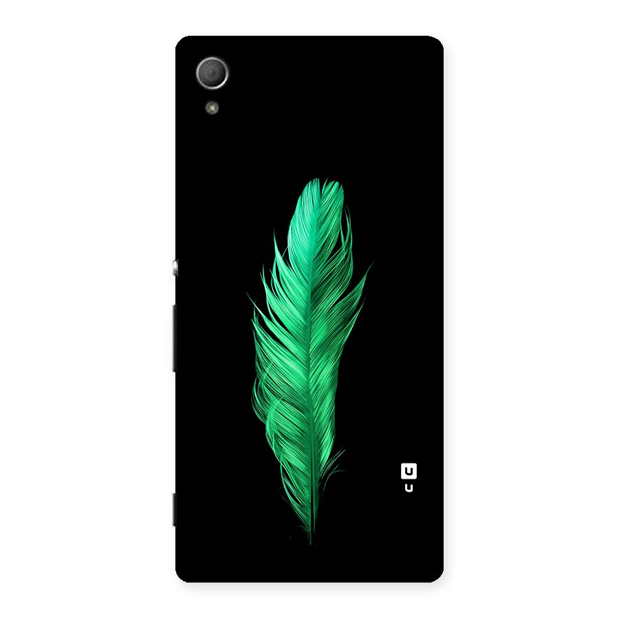 Beautiful Green Feather Back Case for Xperia Z3 Plus