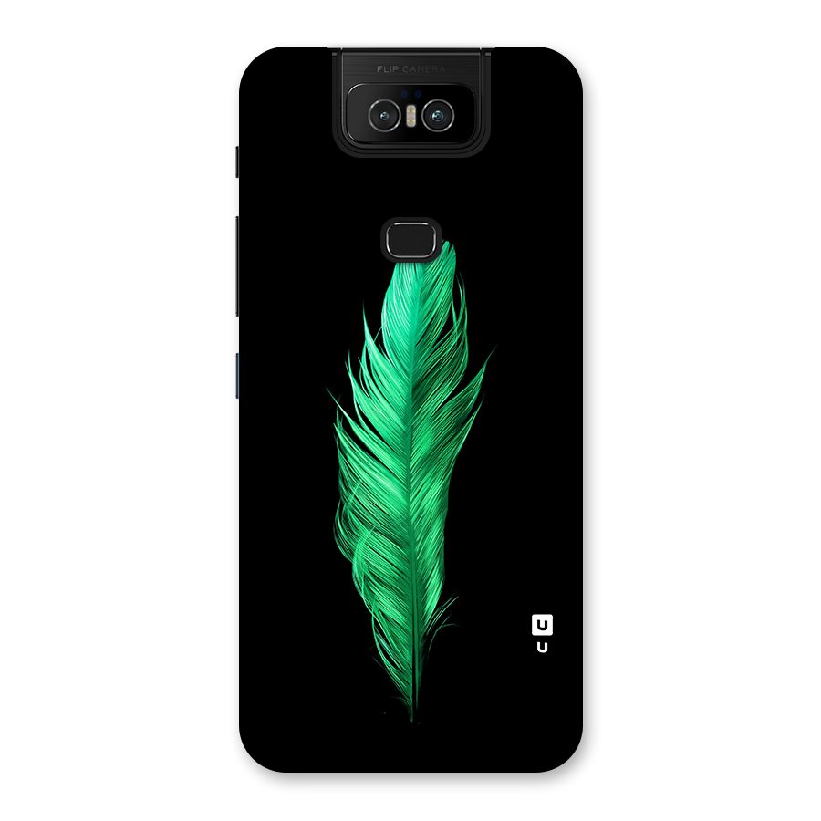 Beautiful Green Feather Back Case for Zenfone 6z