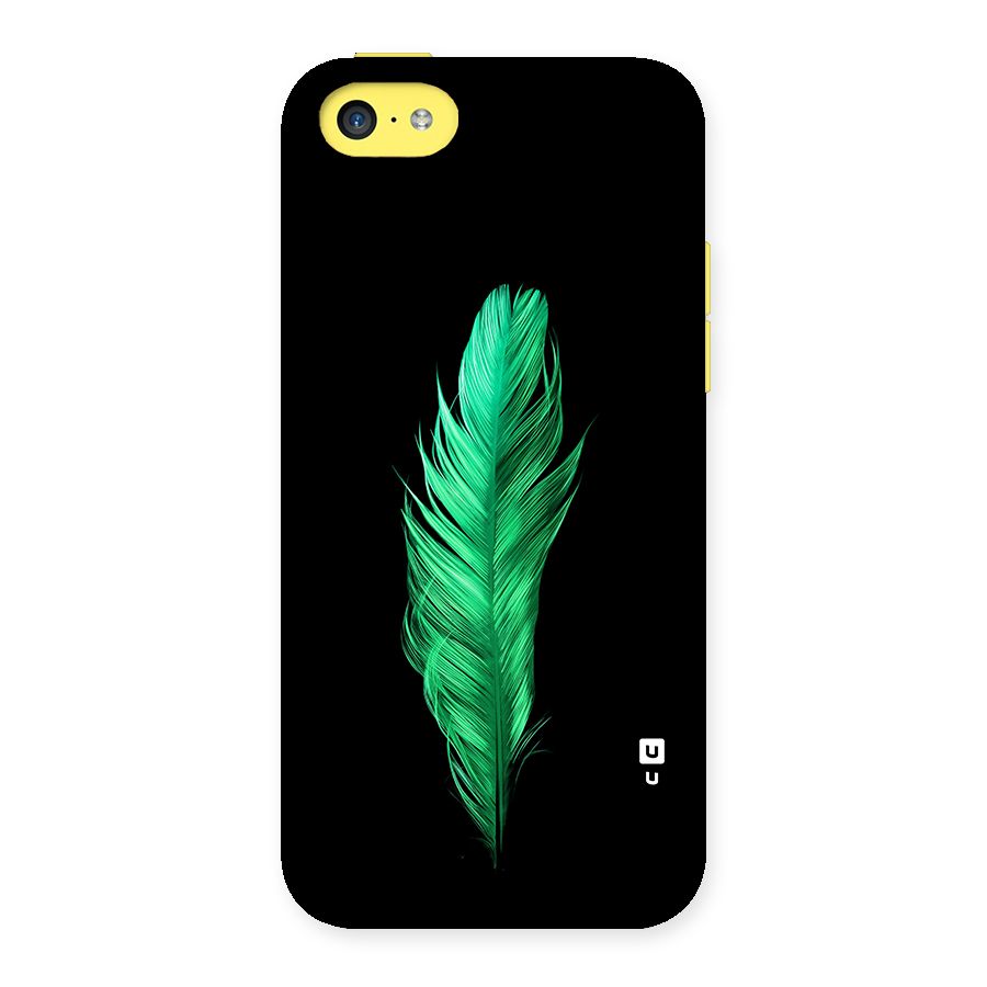 Beautiful Green Feather Back Case for iPhone 5C