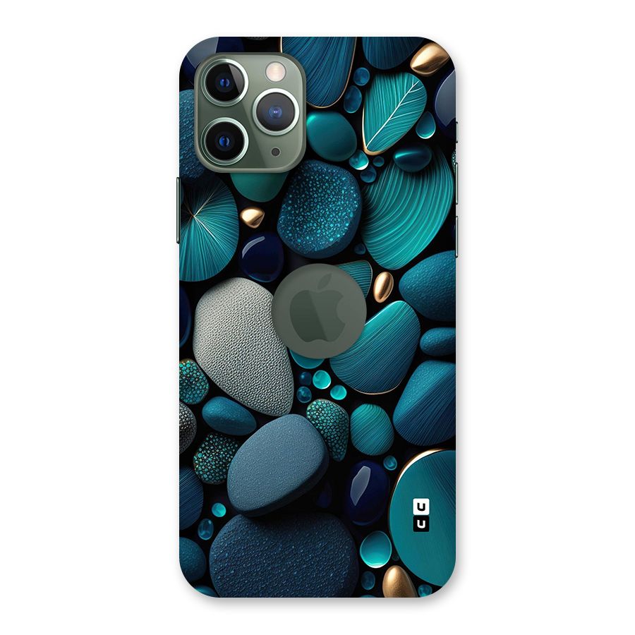 Beautiful Pebble Stones Back Case for iPhone 11 Pro Logo  Cut