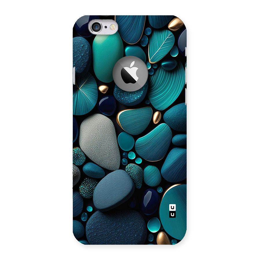 Beautiful Pebble Stones Back Case for iPhone 6 Logo Cut