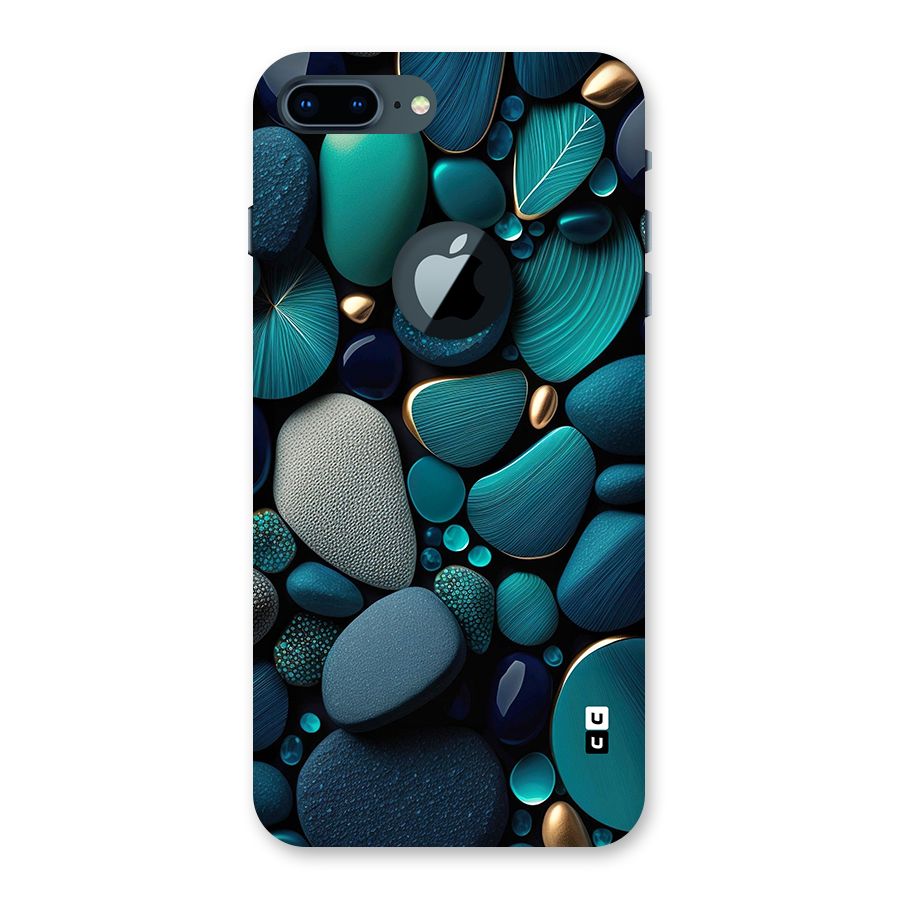 Beautiful Pebble Stones Back Case for iPhone 7 Plus Logo Cut