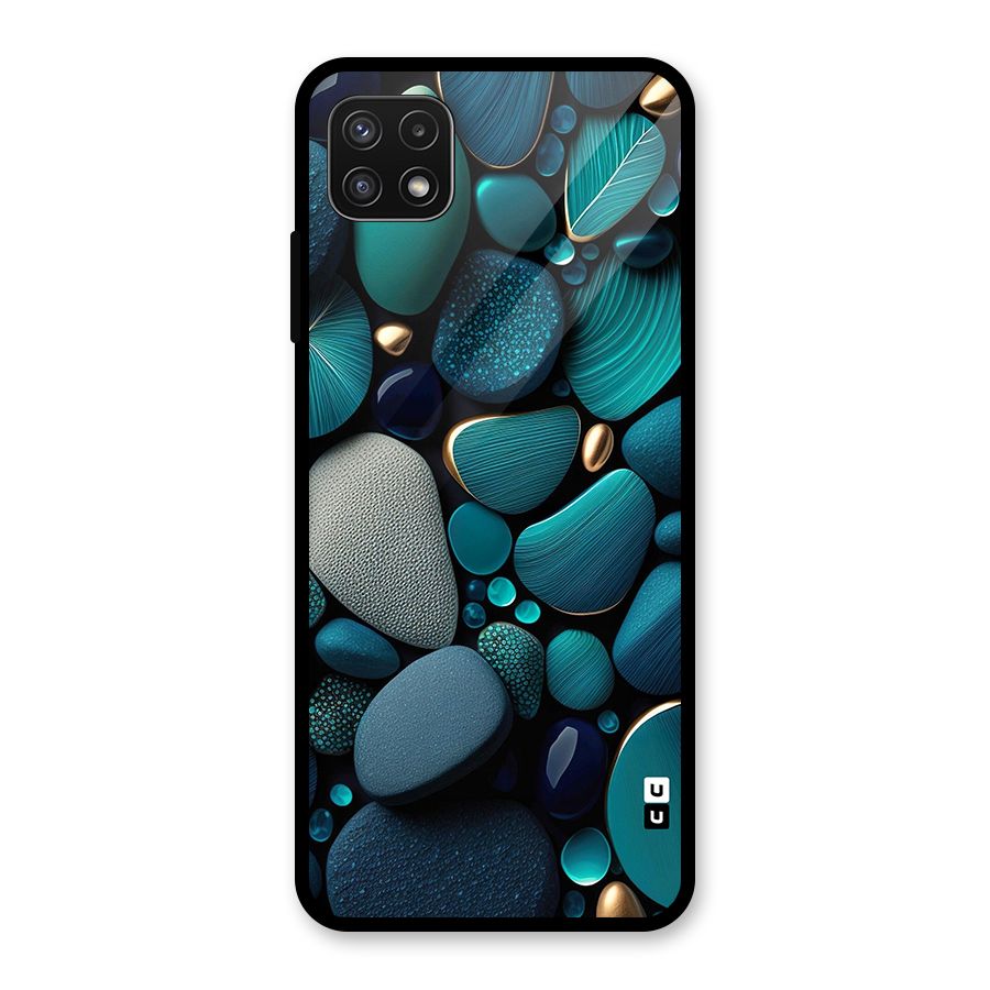 Beautiful Pebble Stones Glass Back Case for Galaxy A22 5G