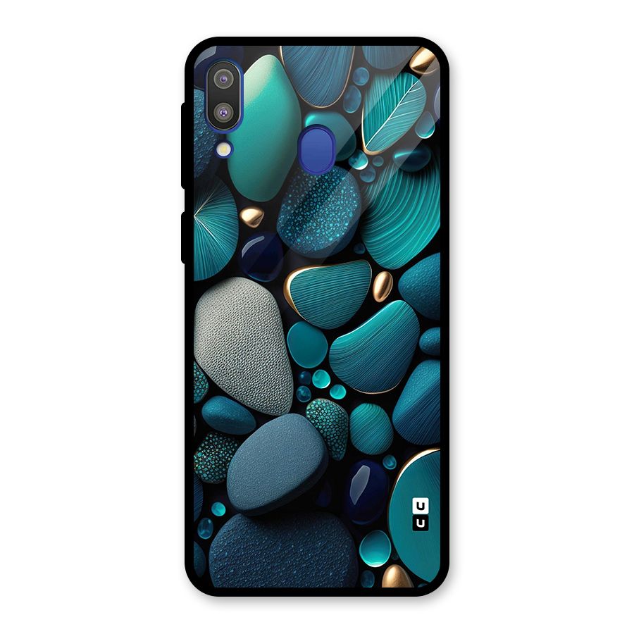 Beautiful Pebble Stones Glass Back Case for Galaxy M20