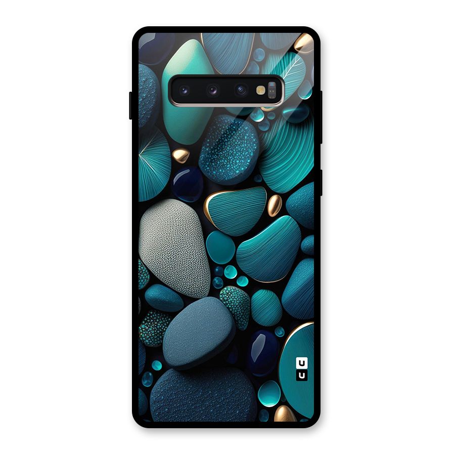 Beautiful Pebble Stones Glass Back Case for Galaxy S10 Plus