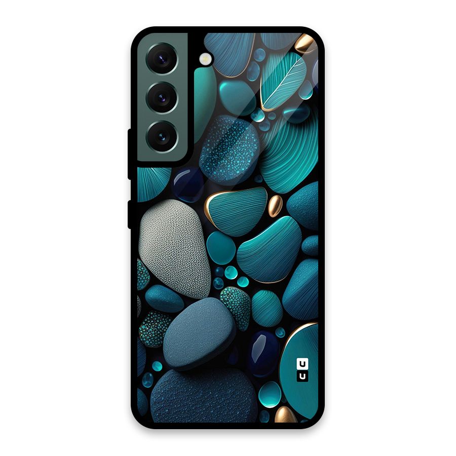 Beautiful Pebble Stones Glass Back Case for Galaxy S22 5G