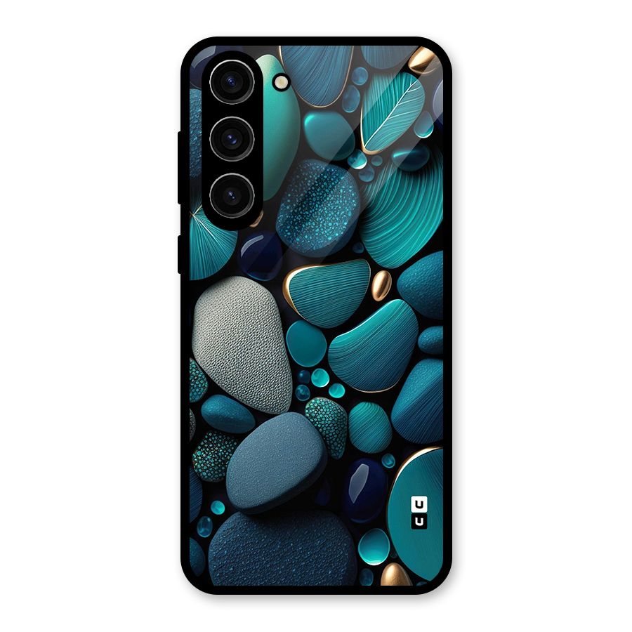 Beautiful Pebble Stones Glass Back Case for Galaxy S23 Plus