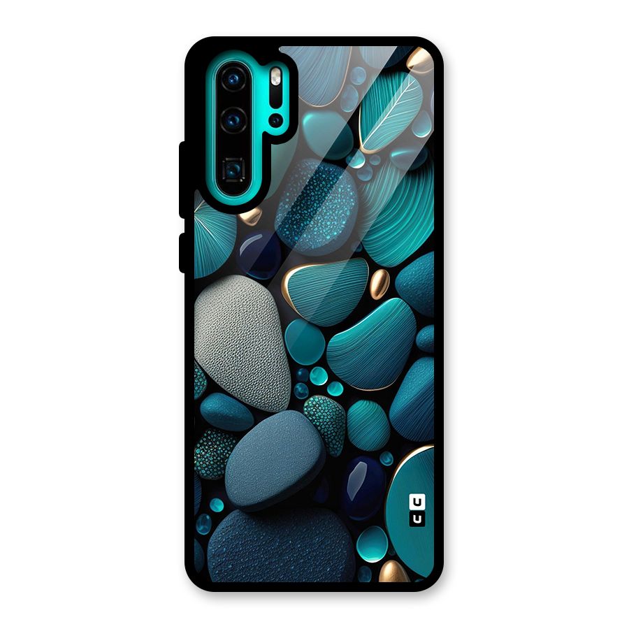 Beautiful Pebble Stones Glass Back Case for Huawei P30 Pro