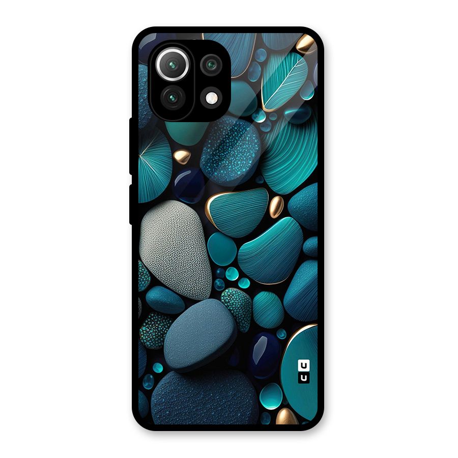 Beautiful Pebble Stones Glass Back Case for Mi 11 Lite NE 5G