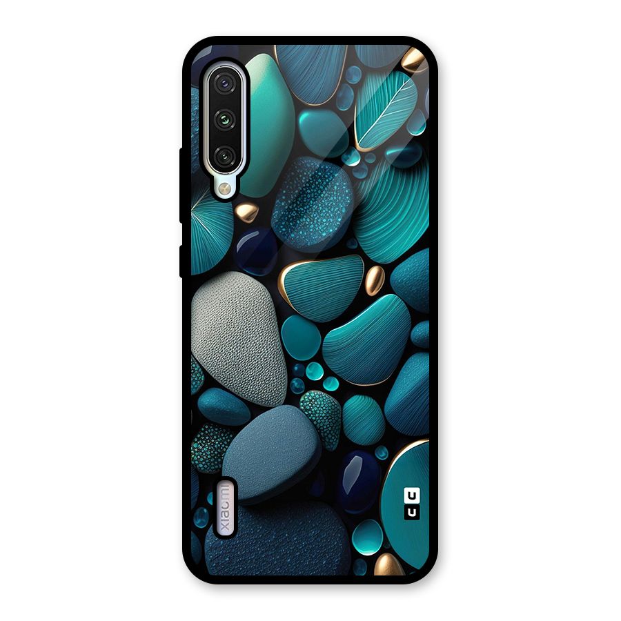Beautiful Pebble Stones Glass Back Case for Mi A3