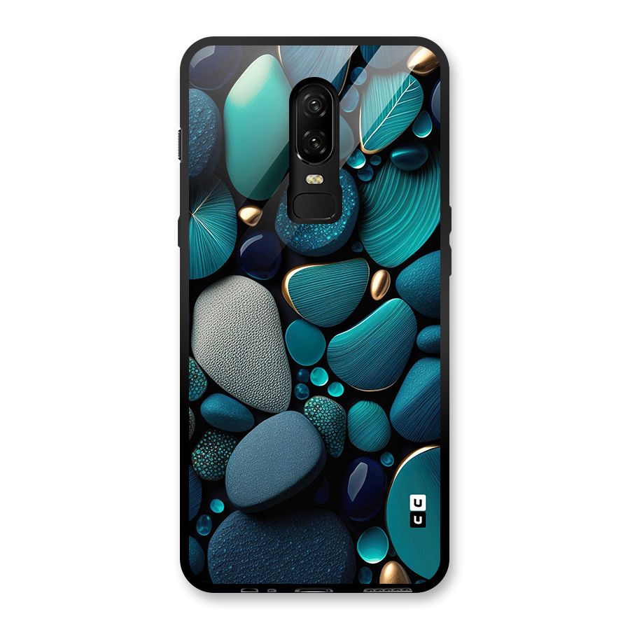 Beautiful Pebble Stones Glass Back Case for OnePlus 6