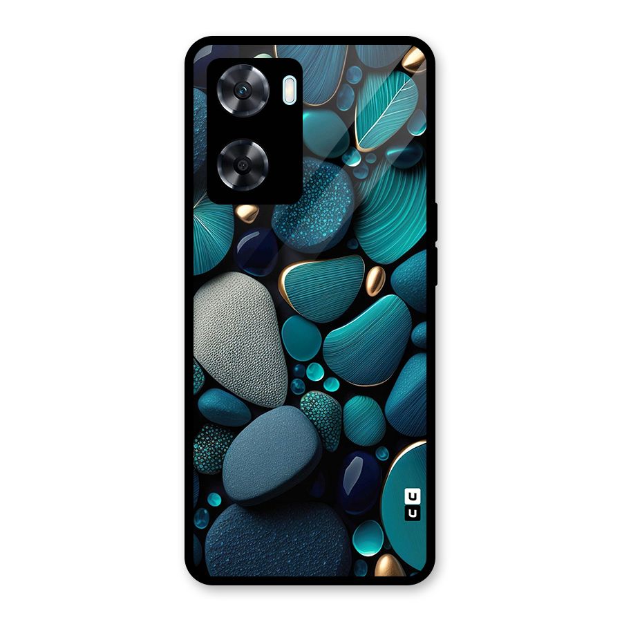 Beautiful Pebble Stones Glass Back Case for Oppo A77
