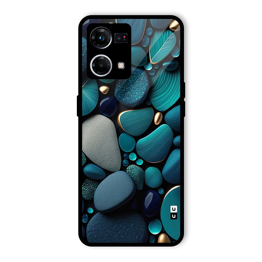 Beautiful Pebble Stones Glass Back Case for Oppo F21 Pro 5G