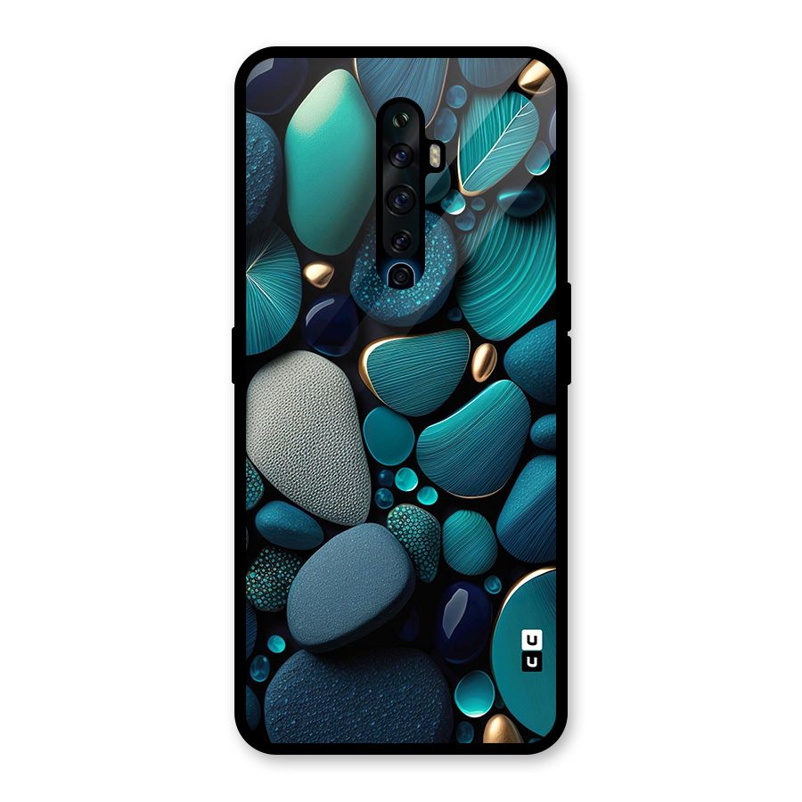 Beautiful Pebble Stones Glass Back Case for Oppo Reno2 F