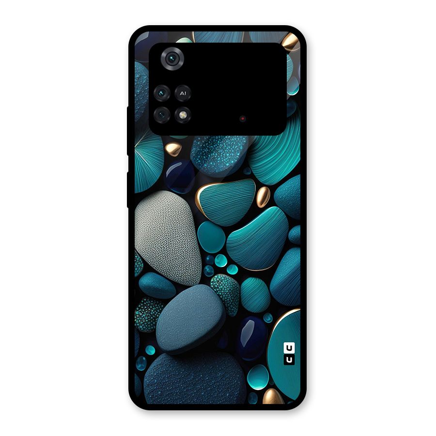 Beautiful Pebble Stones Glass Back Case for Poco M4 Pro 4G