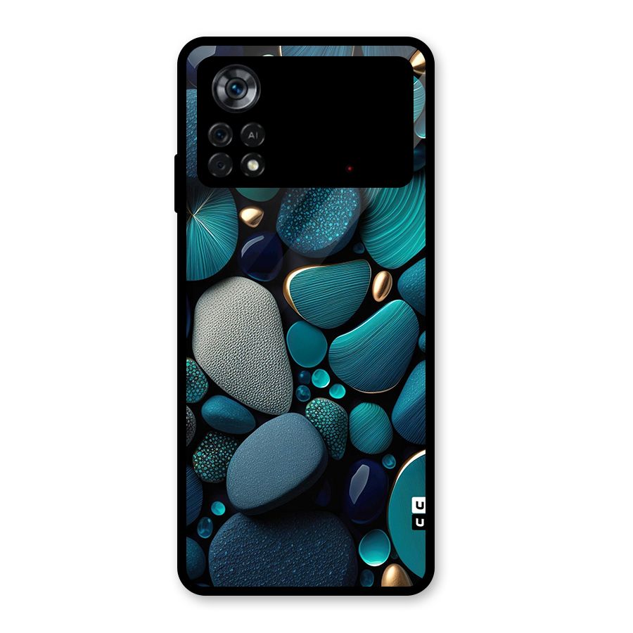 Beautiful Pebble Stones Glass Back Case for Poco X4 Pro 5G