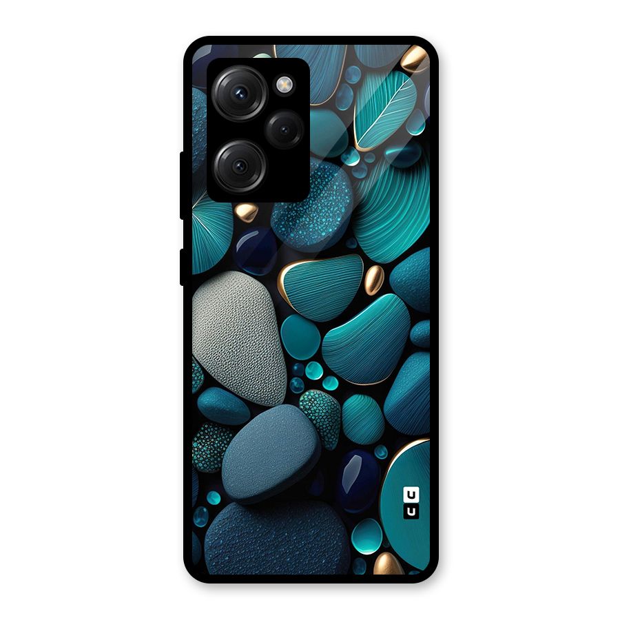 Beautiful Pebble Stones Glass Back Case for Poco X5 Pro